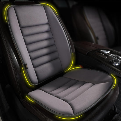 kingphenix Car Seat Cushion with Back Support Pillow, Memory Foam, Black | Memory Foam Car Cushion for Long Driving, Truck, Office Chair, Tailbone and Lower Back Support