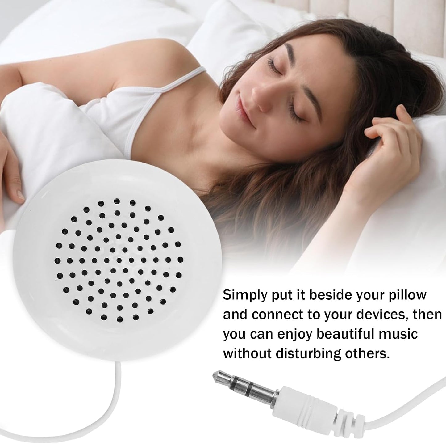 5 Pcs Pillow Speaker, New 3.5mm Mini Stereo Speaker for MP3 Phone Portable CD