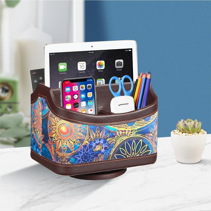 360° Rotatable Remote Control Holder,TV Remote Caddy for Nightstand Table