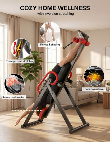 YOLEO Gravity Inversion Table for Back Pain Relief 2026 New Inversion Table