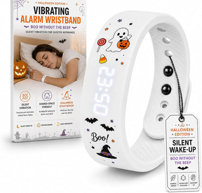 Vibrating Alarm Wristband Clock for Heavy Sleepers Wake Band Wrist Watch Silent Vibration Bracelet Loud Adults Strike Deaf People Despertar with that Won't Partner Extremely Deep