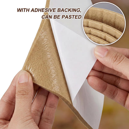 Jecery Adhesive Felt Roll, 1/4" X 6" X 1.25 Yard, Beige | Self-adhesive Padding for Foot Support, Pressure Relief, Furniture Protection, Splint Lining Cushion