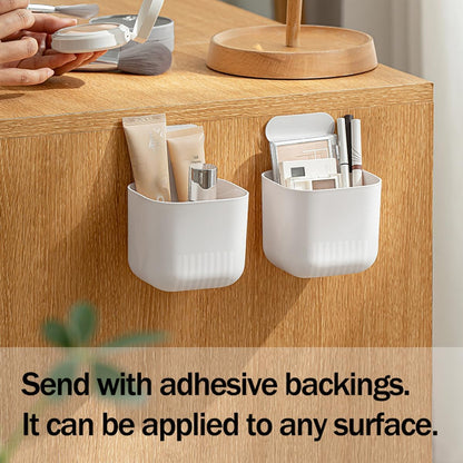 Fridge Magnetic Cup Storage Rack, Magnetic Locker Organizer for Pen, Holder for Laundry, Board, Desks, Dresser, White