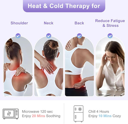 SuzziPad Neck & Shoulder Heating Pad Microwavable for Discomfort Reduction