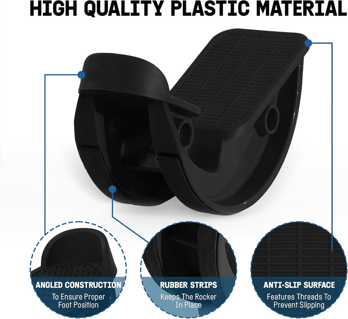 Yes4All Foot Rocker, Effective Calf Stretching and Foot Massager Stretcher for Plantar Fasciitis Relief, Improved Flexibility, Ergonomic Design for Home Exercise