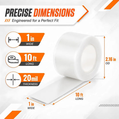 Self Fusing Silicone Tape 2 Rolls Flex Seal Tape 1 Inch x 10 Feet | Waterproof Hose Repair Tape, Silicone Rubber for Plumbing, Pipe Leak Seal, Rescue Tape, Outdoor Coax And Tool Fixation
