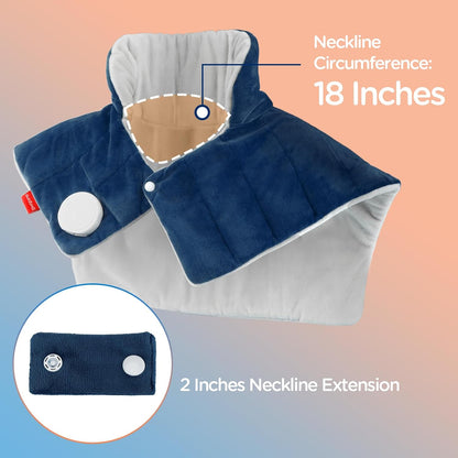 Comfytemp Heating Pad for Neck Shoulders Back, 2.6 Ib Weighted Heating Pad