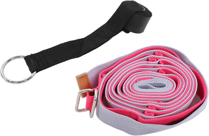 Yoga Stretching Strap, Fitness Stretch Belt with Fixed Door Anchor Loop, 10.2 ft 600D Oxford Cloth Leg Stretcher for Yoga, Gymnastics, Dance, Physical Therapy