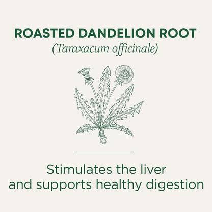 Traditional Medicinals Organic, Dandelion Leaf & Root - Dandelion Root Tea, Supports Normal Detox + Digestion - Kosher, Non-GMO, Caffeine-Free, Compostable - 16 Tea Bags