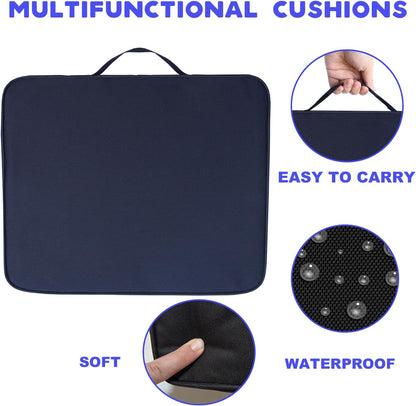 Indoor&Outdoor Chair Cushions, Stadium Seat Cushions for Bleachers, Boat Canoe Kayak Seat, Best for Camping, Bleachers, Sports Events