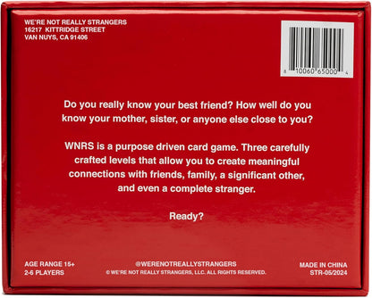 WE'RE NOT REALLY STRANGERS Self-Love Edition Card Game for Teens and Adults | 150 Cards, Journey to Self-Discovery and Empowerment for Singles & Couples, for Memorable Game Nights, Ages 15+, 1-2 Players