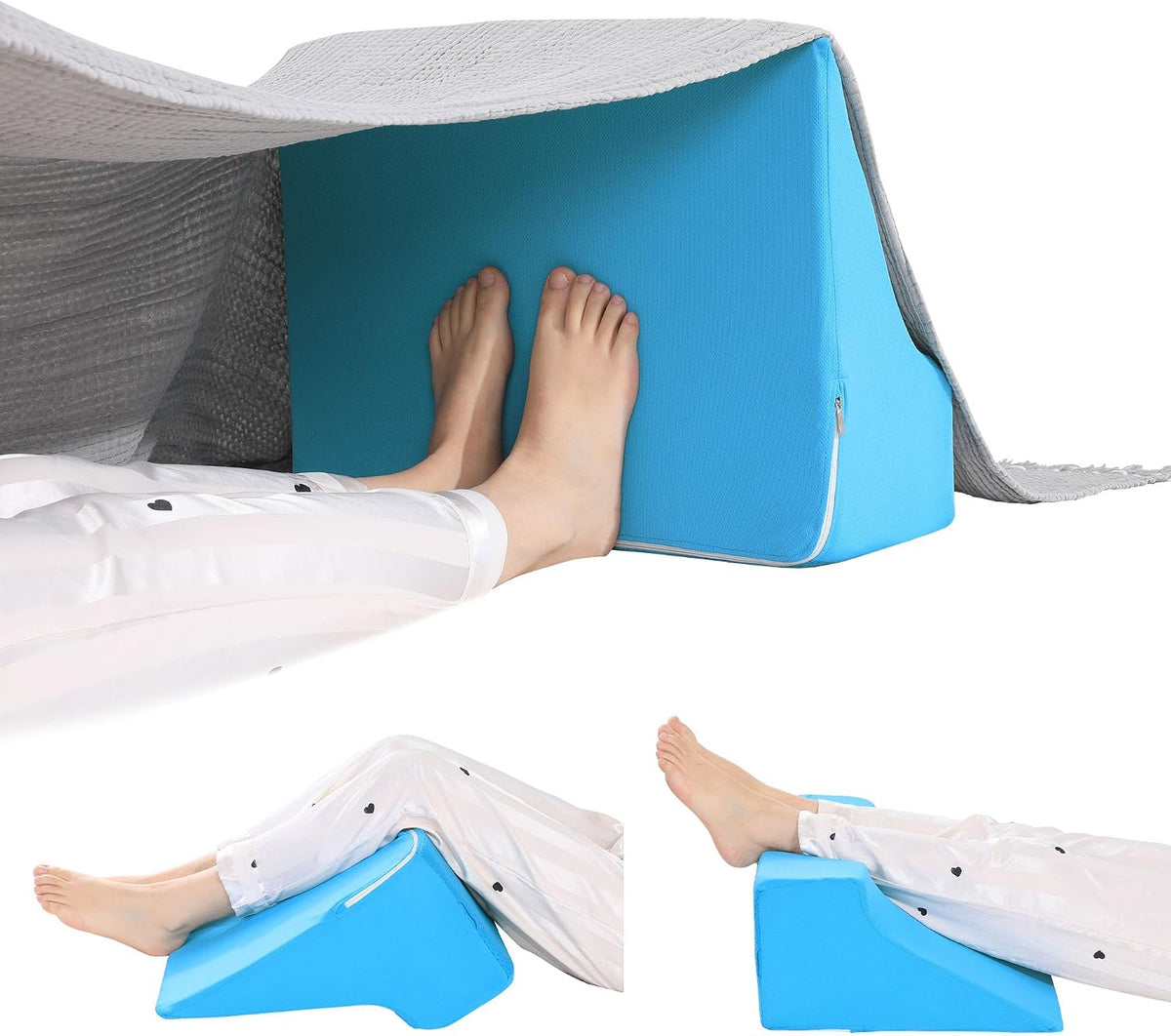 ROYALAY Blanket Lifters for Foot of Bed, Foot Tent Blanket Support Holder for Surgery Recovery, Foot Block Pillow Cradle Tent Sleep Support Supplies for Foot, Ankle, Leg, Knee, Toes Pain(S)