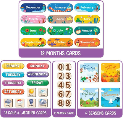 Daily Routine Chart for Kids, Visual Schedule, Routine Chart for Toddlers 3-5, Morning Bedtime Routine Chart for Toddlers, Wooden Chore Chart for Kids