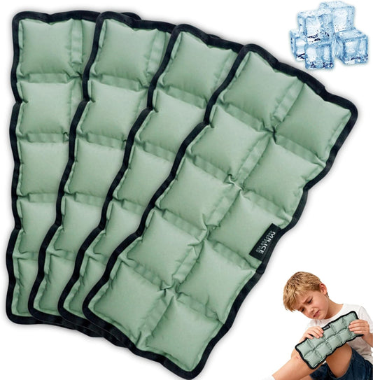 Reusable Flexible Ice Pack 10"x4"x0.7" for Pain Relief – Cold & Hot Compress for Injuries, Swelling, Muscle Soreness, Surgery – Microwave & Freezer Safe for Back, Shoulder, Knee, Neck