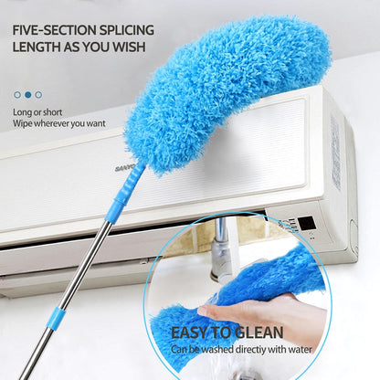 4PCS Microfiber Duster Kit, 3 in 1 Microfiber Dusters Retractable Gap Dust Cleaner and Chenille Duster with 83 inches Extra Long Extension Pole for Cleaning Ceiling Fan, High Ceiling