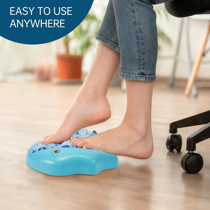 Foot Roller Massager for Plantar Fasciitis Pain Relief, Large Size Under Desk Feet Massage, Manual Acupressure Tool, Eases Pain & Cold Feet, Boosts Circulation, Split Portable & Washable