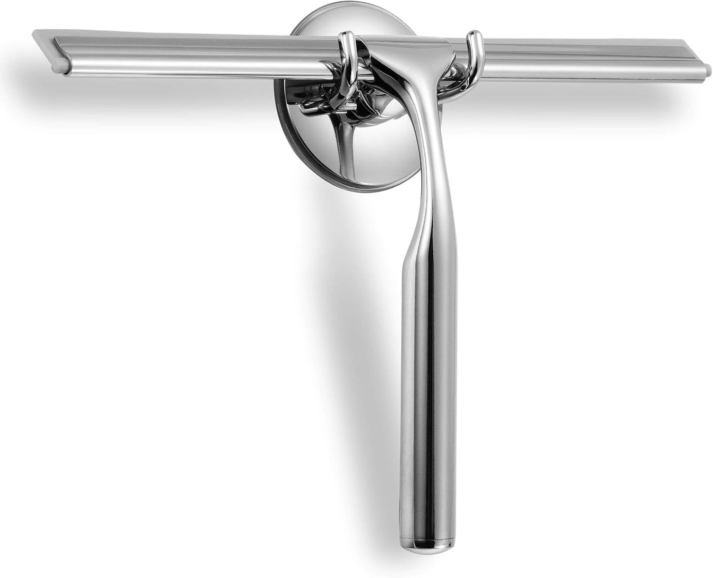 Shower Squeegee for Glass Doors, Squeegee for Shower Glass Door, Window and Car Glass, Mirrors - All-Purpose Stainless Steel Squeegee, 10 Inches and Black