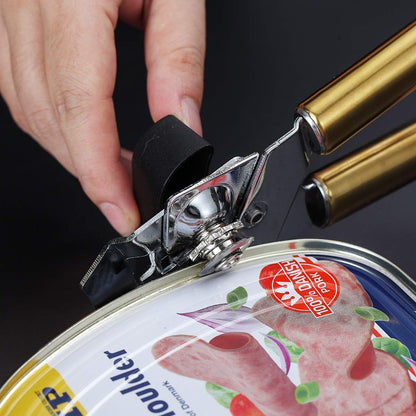Berglander Can Opener, Stainless Steel Rainbow Handle Can Opener Hand Held, Smooth Edge Manual Can Opener, Heavy Duty (Rainbow)