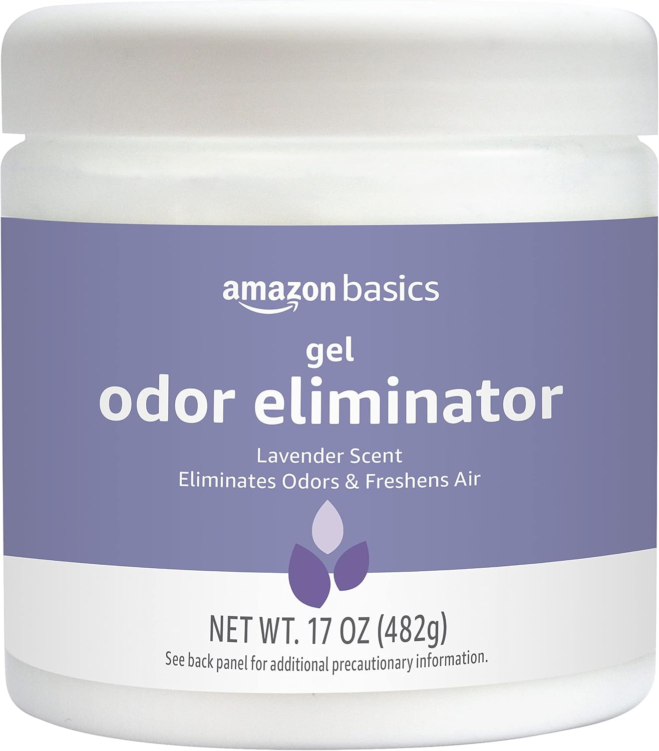 Amazon Basics Gel Odor Eliminator, Activated Charcoal, Fragrance Free, 17 Oz, 1-Pack