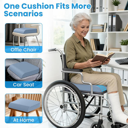 Wheelchair Seat Cushion Cooling Gel Memory Foam Chair Cushion