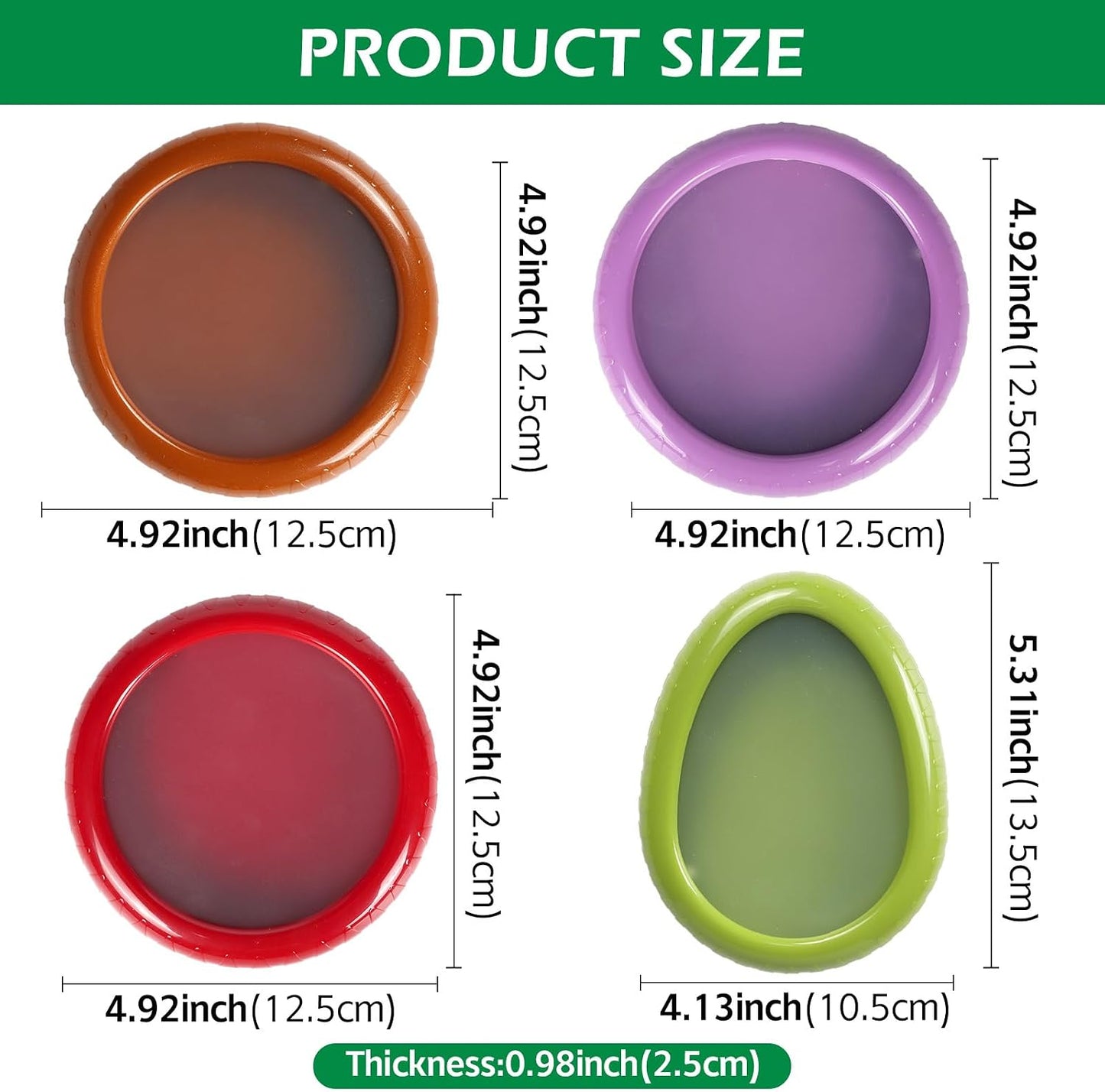 Avocado Saver and onion storage - Set of 4 Preventing Food Flavor Skewering Reusable Storage Containers for Fridge -Ideal for Garlic, Onions, Lemons, and Potatoes