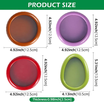 Avocado Saver and onion storage - Set of 4 Preventing Food Flavor Skewering Reusable Storage Containers for Fridge -Ideal for Garlic, Onions, Lemons, and Potatoes