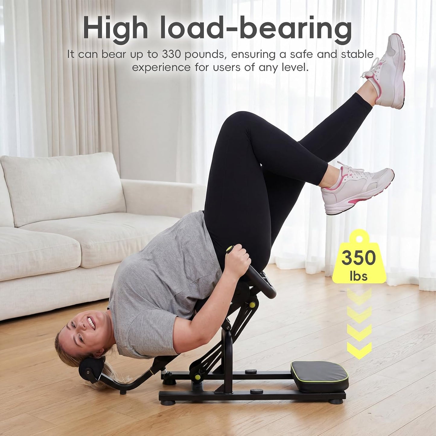 Mini Inversion Table, Traction Table for Back Pain Relief, Foldable Compact Spine Decompression Machine, Inversion Tables for Home Back Stretcher