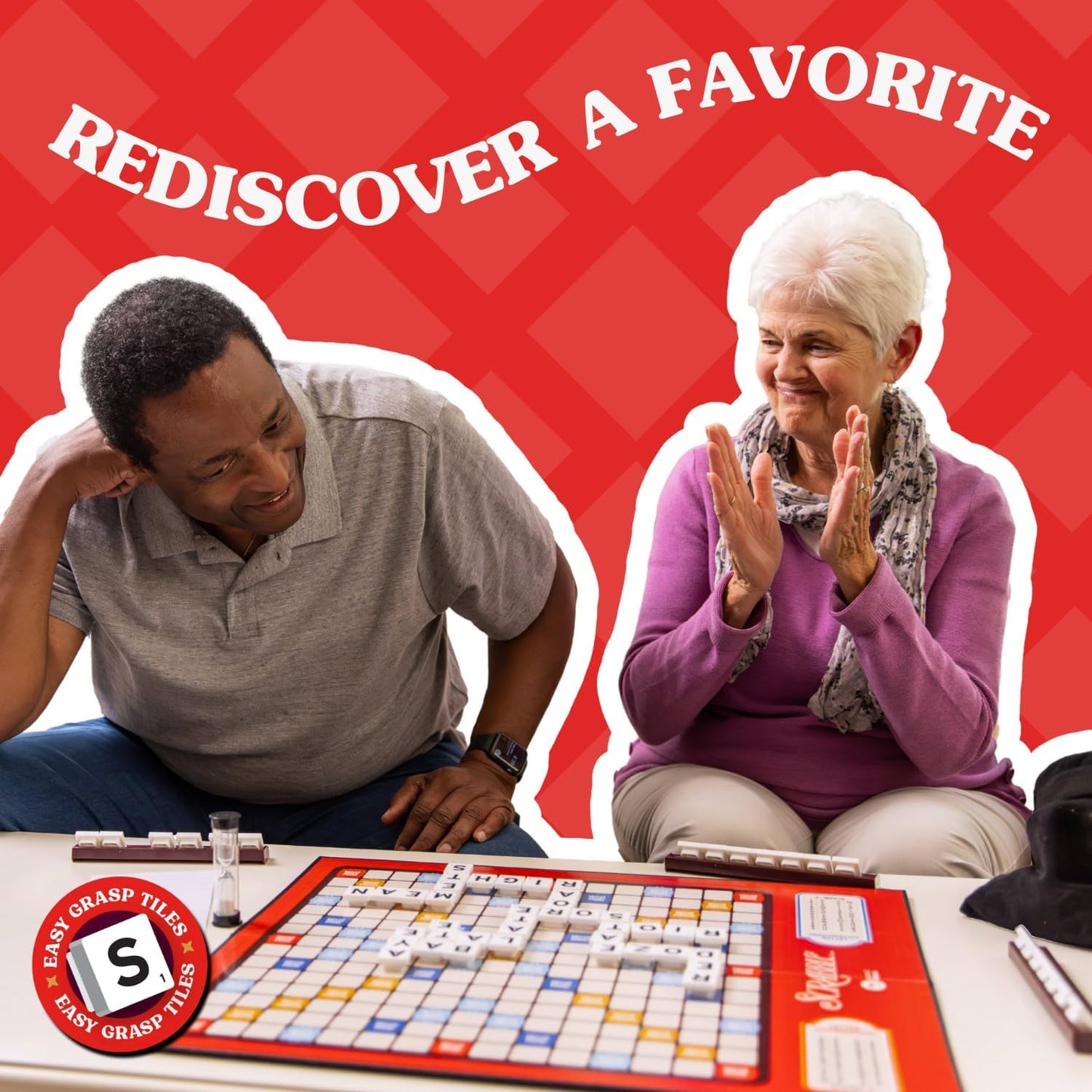 Ageless Games Taboo Charades - Classic Word Guessing & Charades Game for Older Adults - Big Easy to Read Cards for Low Vision - 80 Customizable Word Guess Cards - Fun Family Card Game for Ages 13-103
