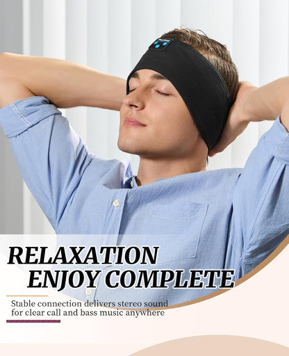 Perytong 2 Pack Sleep Headphones, Sleeping Headphones | Bluetooth Headband with Ultra-Thin HD Stereo Speaker, Wireless Headphone for Sports, Insomnia, Yoga, Air Travel, Meditation