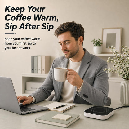 Coffee Cup Warmer, Auto Shut-Off Mug Warmer, 3 Temperature Setting