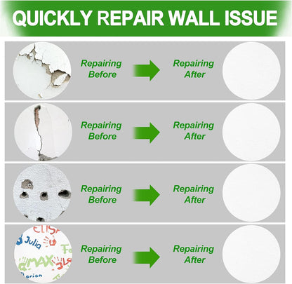 Drywall Repair Kit, 13 Piece Aluminum Wall Repair Patch Kit, 2/4/6/8 inch Aluminum Drywall Patch, Quick Fix Plaster