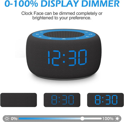 Buffbee Pro 2nd Gen| Sound Machine, Alarm Clock with Bluetooth Speaker