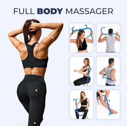 Ranarose Deep Tissue Back & Neck Massager for Body Muscle Pain Relief | Trigger Point Massage Tool for Full Body, Shoulders, Legs, Muscle Knot Remover, for Self-Massage, Pressure Point Massage Tool