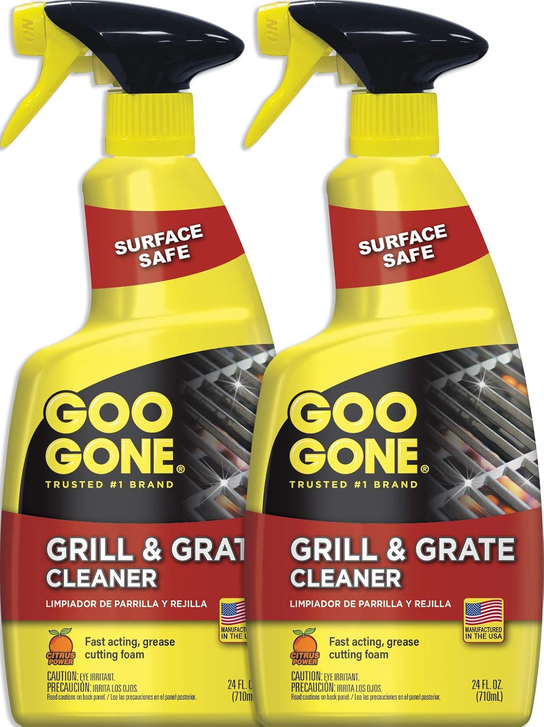 Goo Gone Grill and Grate Cleaner - 24 Ounce - Cleans Cooking Grates and Racks