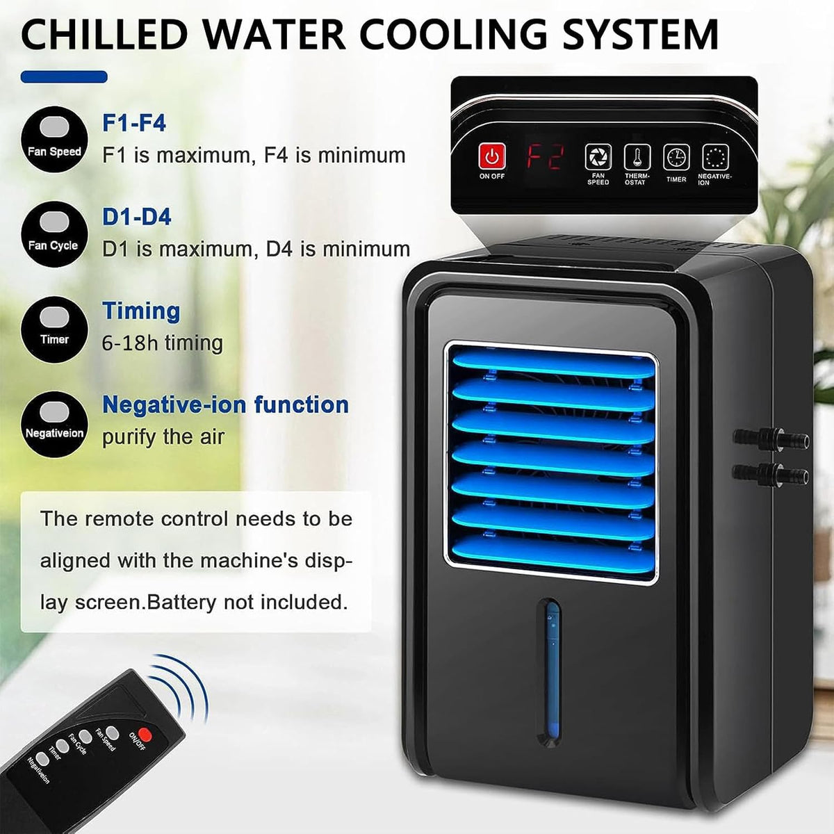Electric Air Cooling Mat for Bed, Bed Cooling System with Remote 2.5L Water Tank & Adjustable 4 Speeds Water Injection Circulating Ice Mat for Bedrooms/Dormitories/Hotels(Single Size 160 * 70cm)