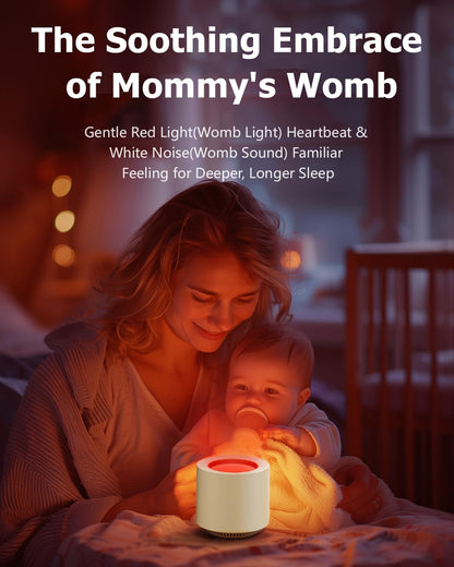Red Light Therapy White Noise Sleep Sound Machine for Baby