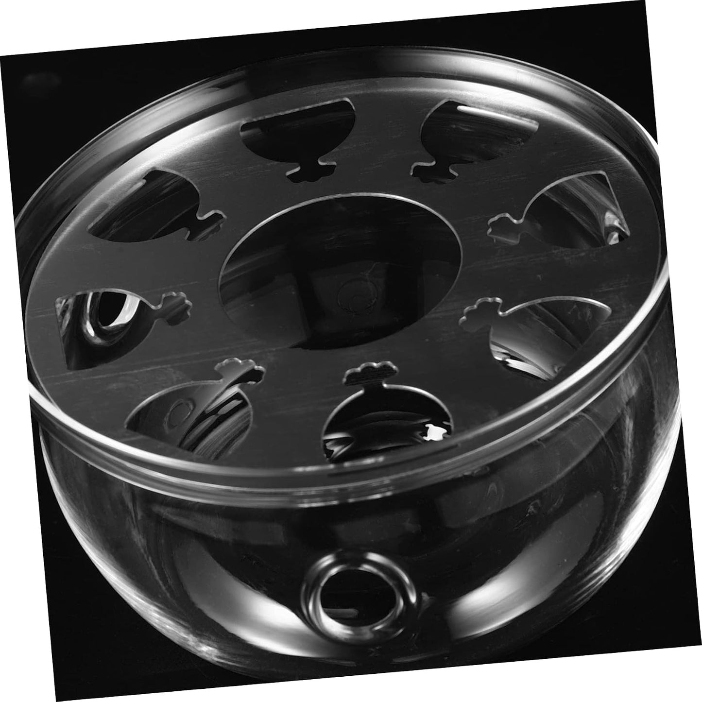 Mobestech Household Teapot Heater Chic Glass Teapot Warmer with Non Slip Base Tea Stove Heating Stand for Heat Preservation and Easy Cleaning Present for Friends and Family