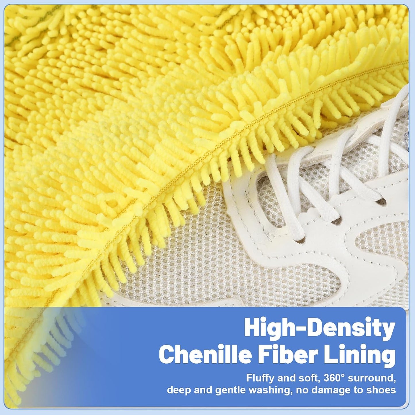 2 PCS Shoe Washing Machine Bags for Washer and Dryer, Grey + White | Reusable Laundry Shoe Bag, Hands Free, Hidden Self-locking Zipper, 360° Deep Cleaning, For Sneakers and All Shoes Types