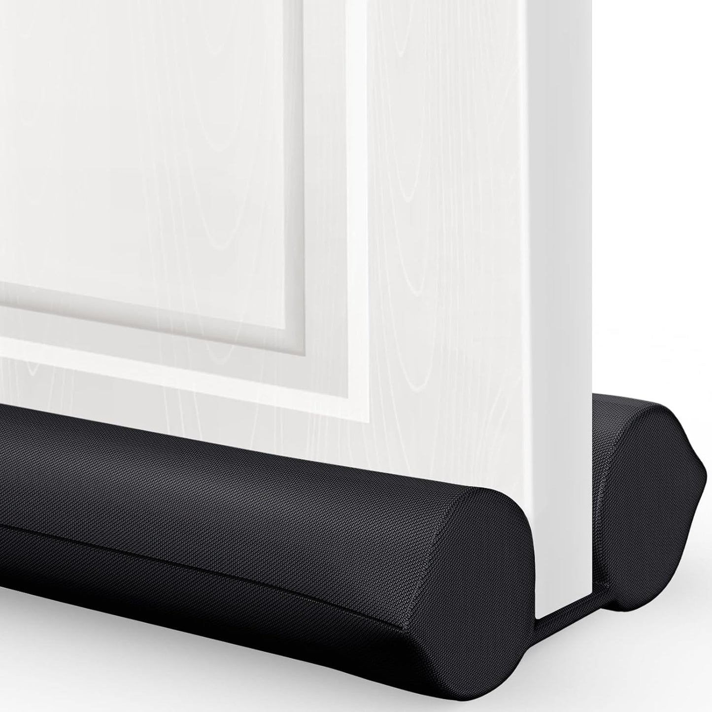 Comfyanno Under Door Draft Stopper - Bottom Door Gap Filler & Seal - Fits 30” to 36” Door, Double Side Block Noise, Sound, Air, Bugs, Dust, Easy to Install, No Adhesive, Black