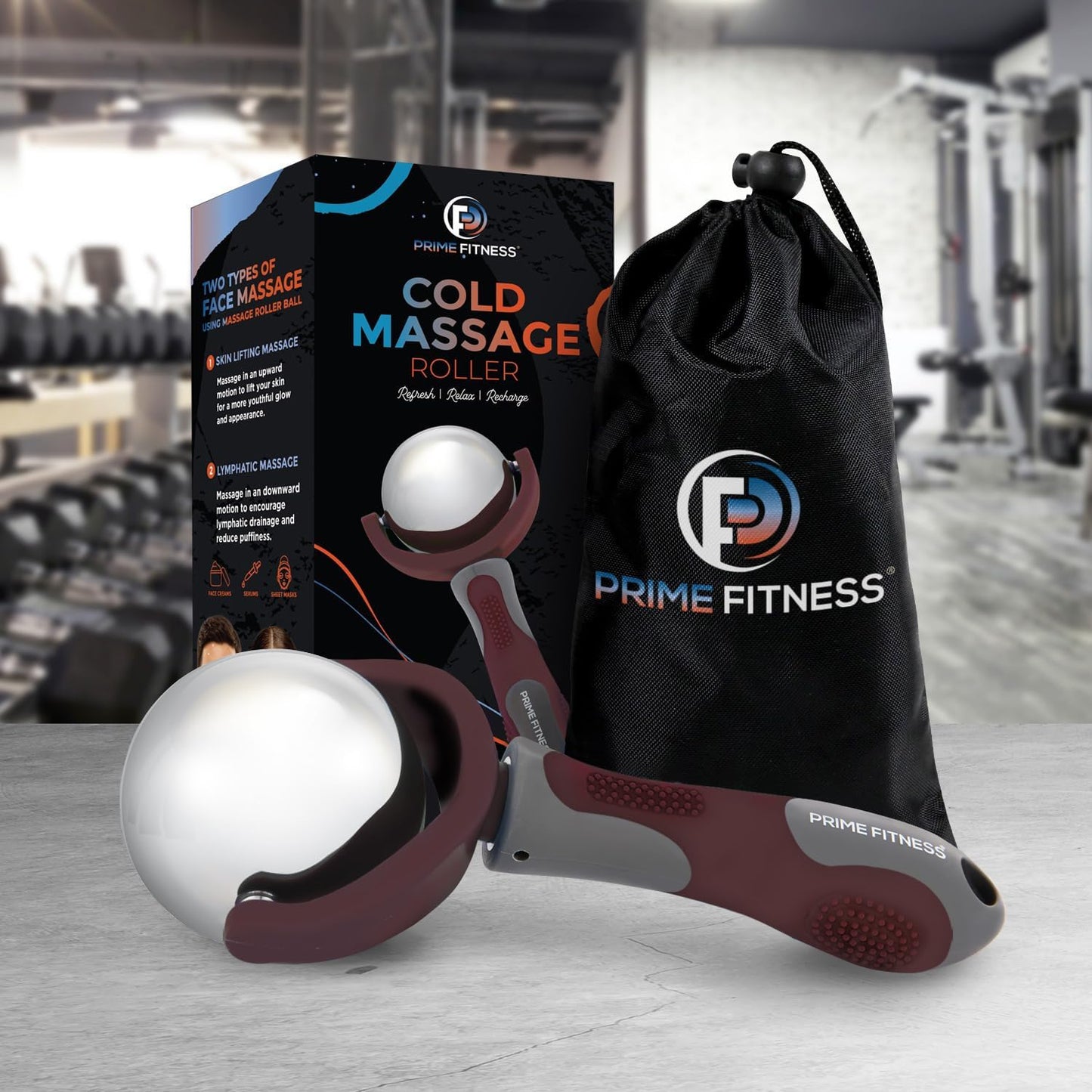 Cold Massage Roller Ball | Cold Therapy | Ice Roller Ball with Handle | cryo Stick | Relieve Muscle Pain (Green)