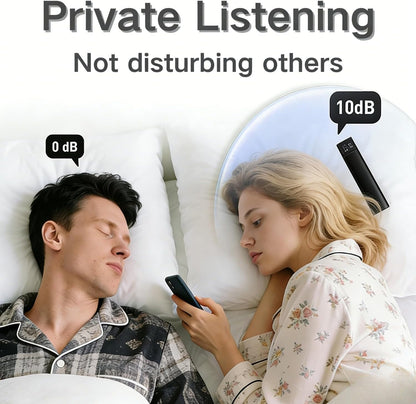 Pillow Speaker for Sleeping, Bone Conduction Under Pillow Speaker for Side Sleeper, 36 Built-in White Noise, Auto-Off Timer, Portable Sleep Speaker for Home Travel, Wireless Bluetooth Connect (Black)