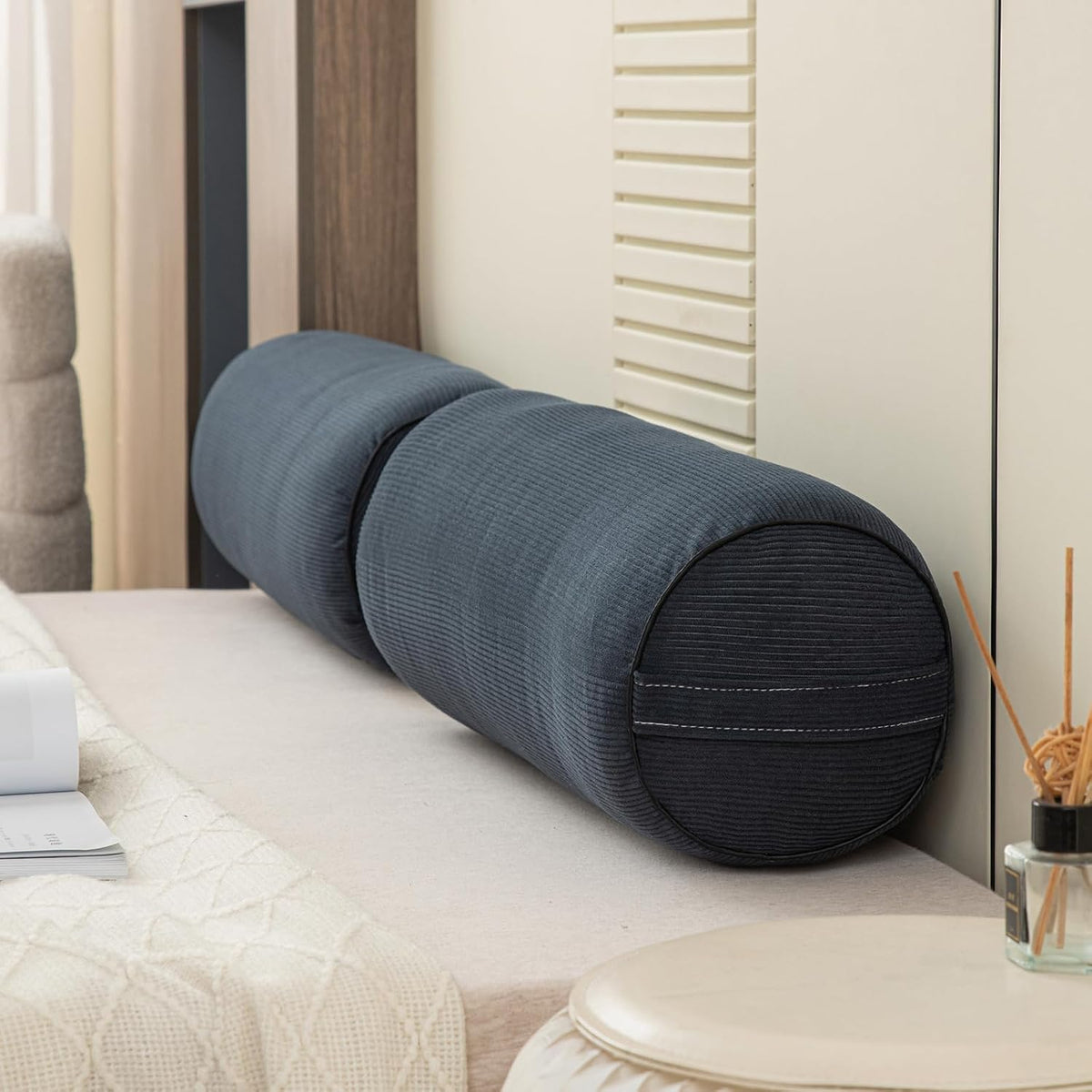 Neck Support Pillow Couch Pillows Large 24*8in for Bed, Sofas,Cars
