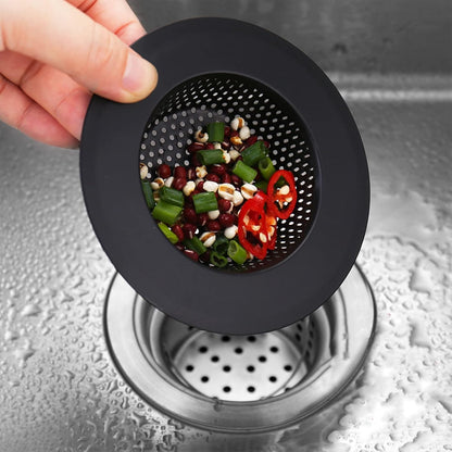2 pcs Heavy Duty Stainless Steel Slop Basket Filter Trap, 2.75" Top / 1" Mesh Metal Sink Strainer,Perfect for Kitchen Sink/Bathroom Bathtub RV Wash Basin Floor Drain Balcony Drain Hole