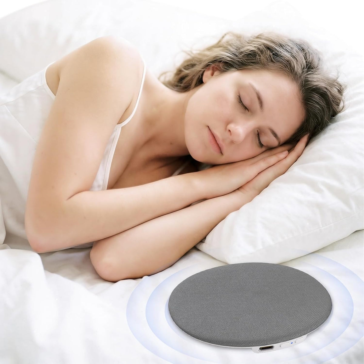 Pillow Speaker for Sleeping, Ultra-Thin Portable Bluetooth 6.0 Gray