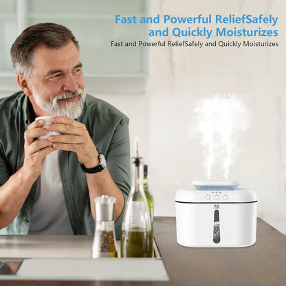 SZO Plant Humidifier Indoor, 2.5L Humidifiers for Bedroom, White
