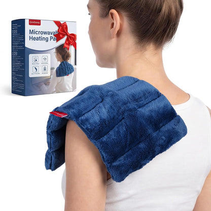 Comfytemp Microwavable Heating Pad for Neck Shoulder, Cramps, Back Pain Relief, 7"x12" Small Moist Heating Pad, Microwave Heat Pad Cordless Warm Compress for Women Men Daily Relaxation at Home Office