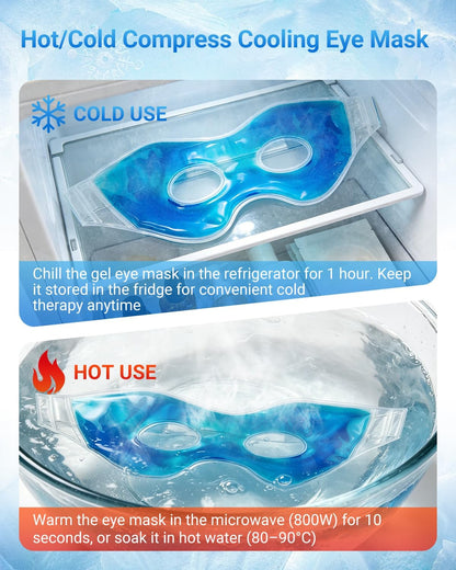 2PCS Gel Cooling Eye Mask for Puffy Eyes and Dark Circles