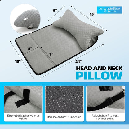 Recliner Head Pillow for Neck, Recliner Pillow for Headrest, Sofa, Chair