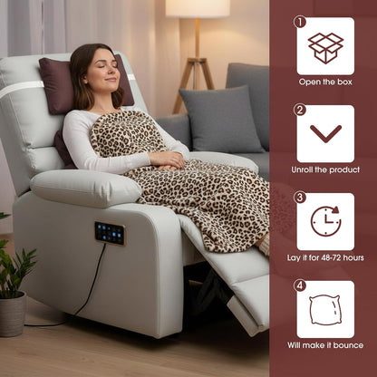 Novabright 2 Pcs Recliner Headrest Back Pillows for Back Support Pillow for Couch with Adjustable Recliners Pillow for Headrest for Chairs Sofa Couch and Bed (Dark Gray)
