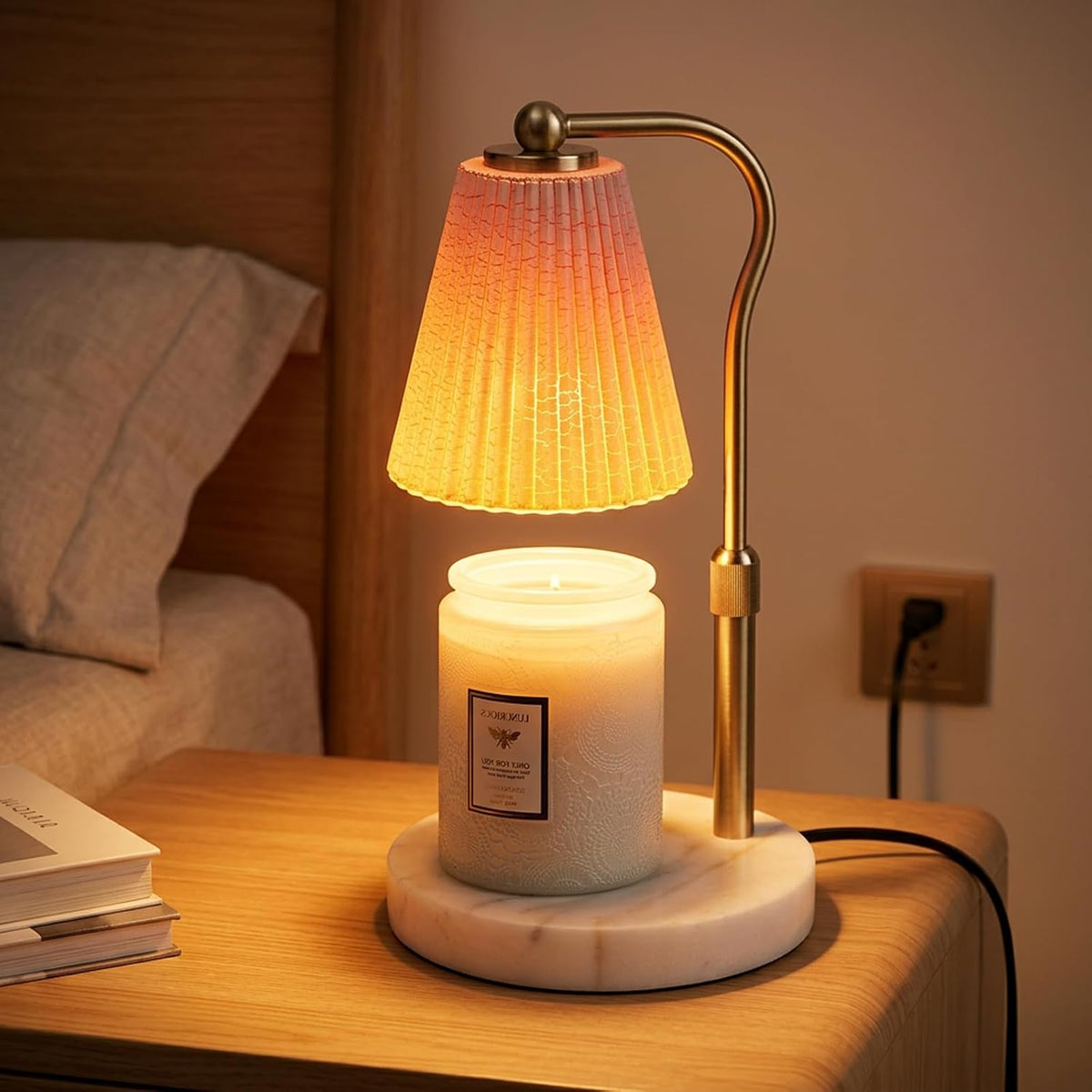 LALISU Candle Warmer Lamp with Timer Electric Candles Light Birthday Gifts